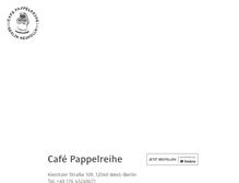 Tablet Screenshot of pappelreihe.de